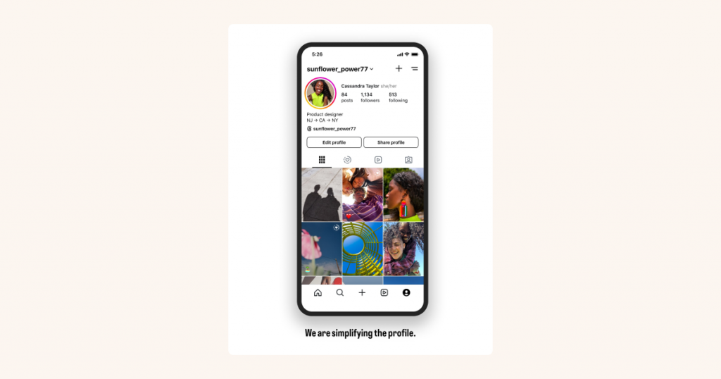インスタのプロフィールグリッドの切り抜きサイズが変更