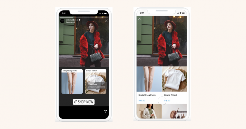 ストーリーズ広告のコレクション広告