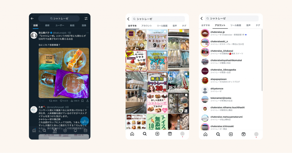 SNSの指名検索結果を最適化する